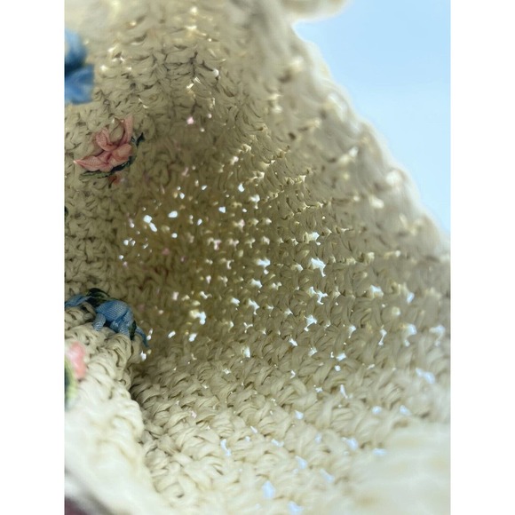 Bear Plush Stuffed Animal Purse Pouch Accessory Spring Flower Jewels - Picture 4 of 6